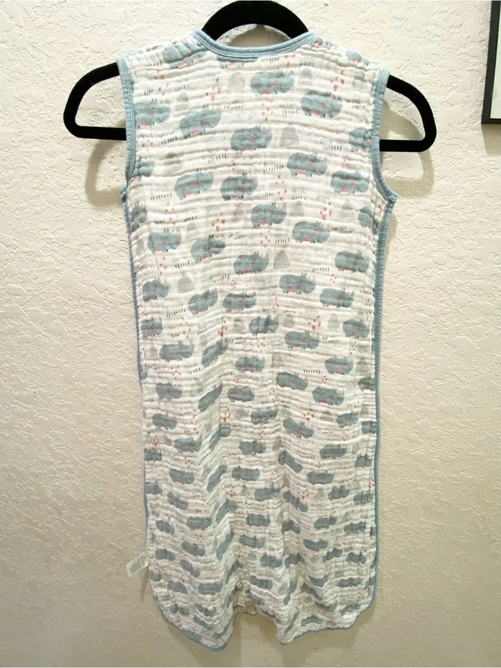 Tado Muslin Organic Cotton Rhino Baby Sleep Sack Wearable Blanket Organic Cotton
